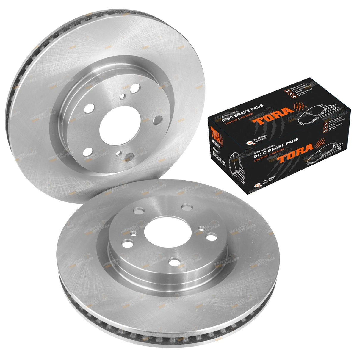 Front Disc Brake Rotors & Pads for Toyota Aurion GSV40 (2011–2012)