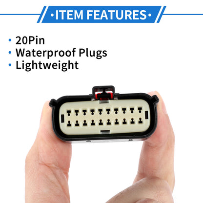 20 Pin Headlight Connector Plug for Ford Mondeo  - 1 Set