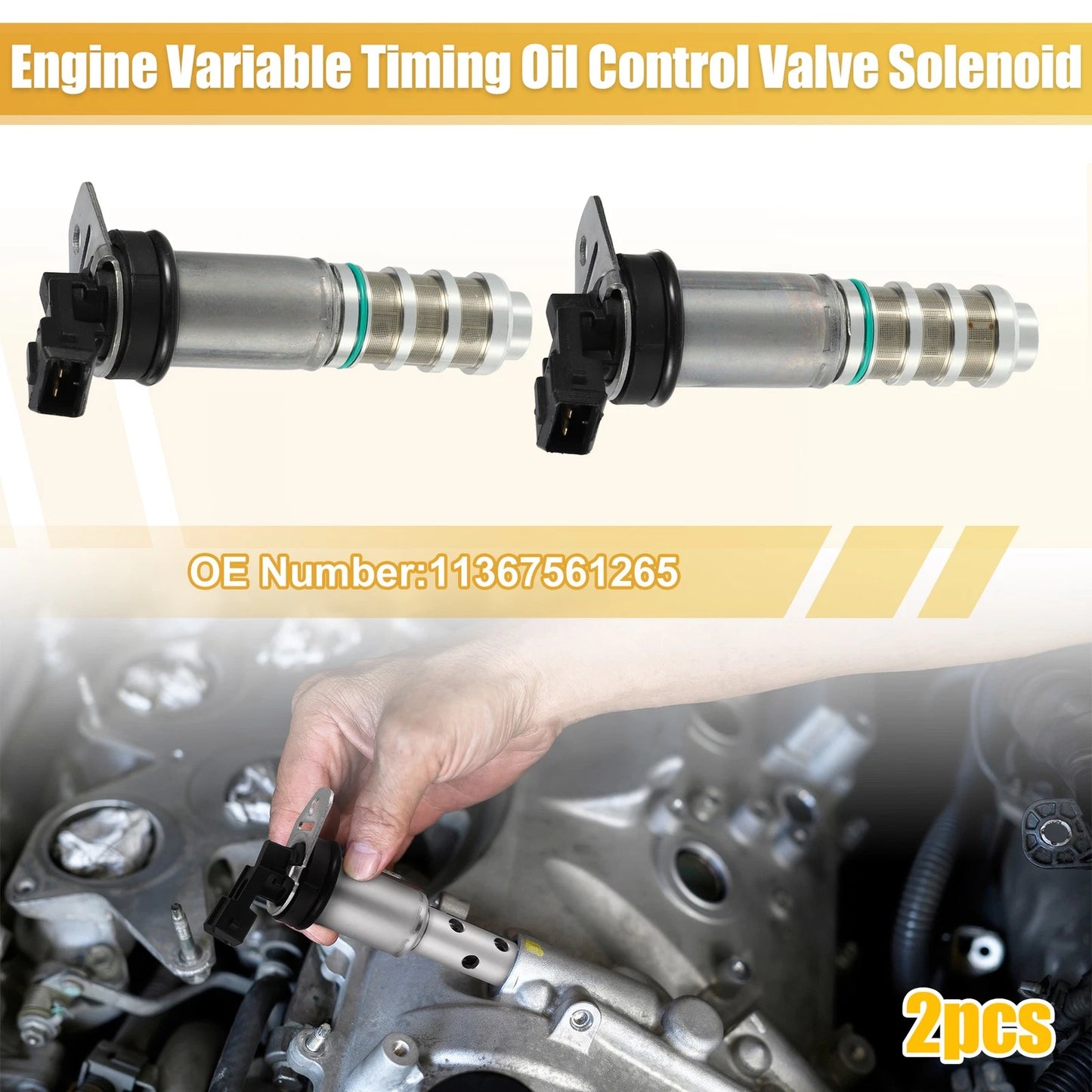 2 x Variable Valve Timing Solenoids for BMW M3 M4 M2 3.0L (2012-2020)
