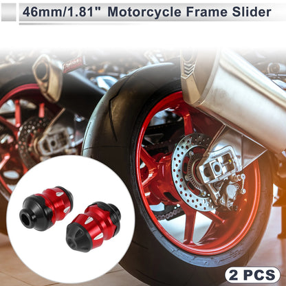 15mm Aluminum Alloy Plastic Motorcycle Slider Frame 2 x for Make Model
