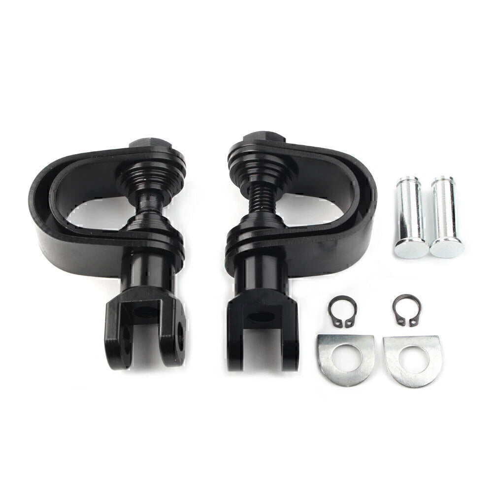 25mm & 32mm Black Highway Engine Crash Bar Mount Foot Pegs for Motorcycle
