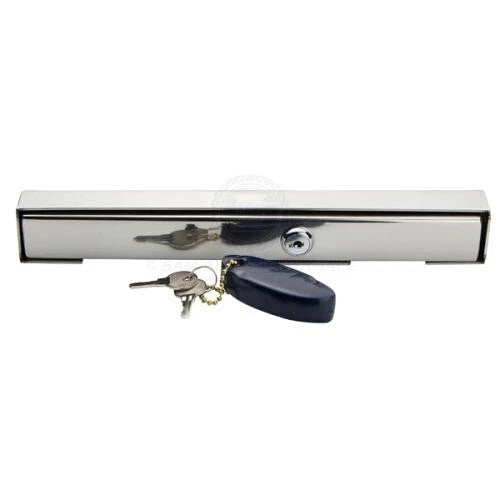 Outboard Motor Lock Stainless Steel with Barrel Lock & Key for OMC/Mercury