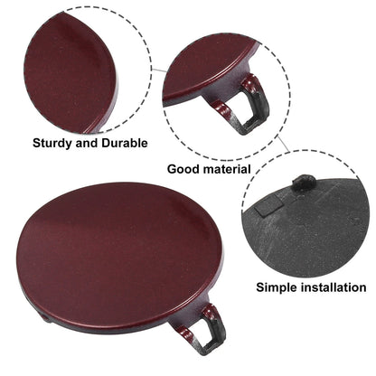 Front Right Tow Hook Cover for BMW 3 Series (2012-2019) - Dark Red