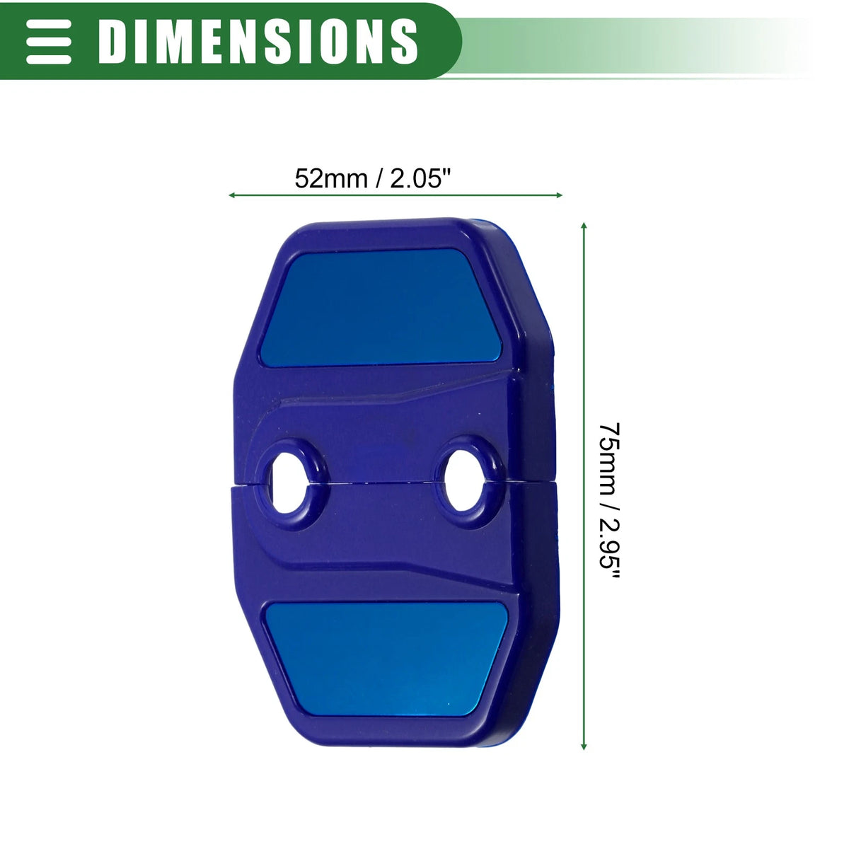4 x Car Door Latch Lock Cover Protector for BMW 1 Series 2 Series ABS Blue