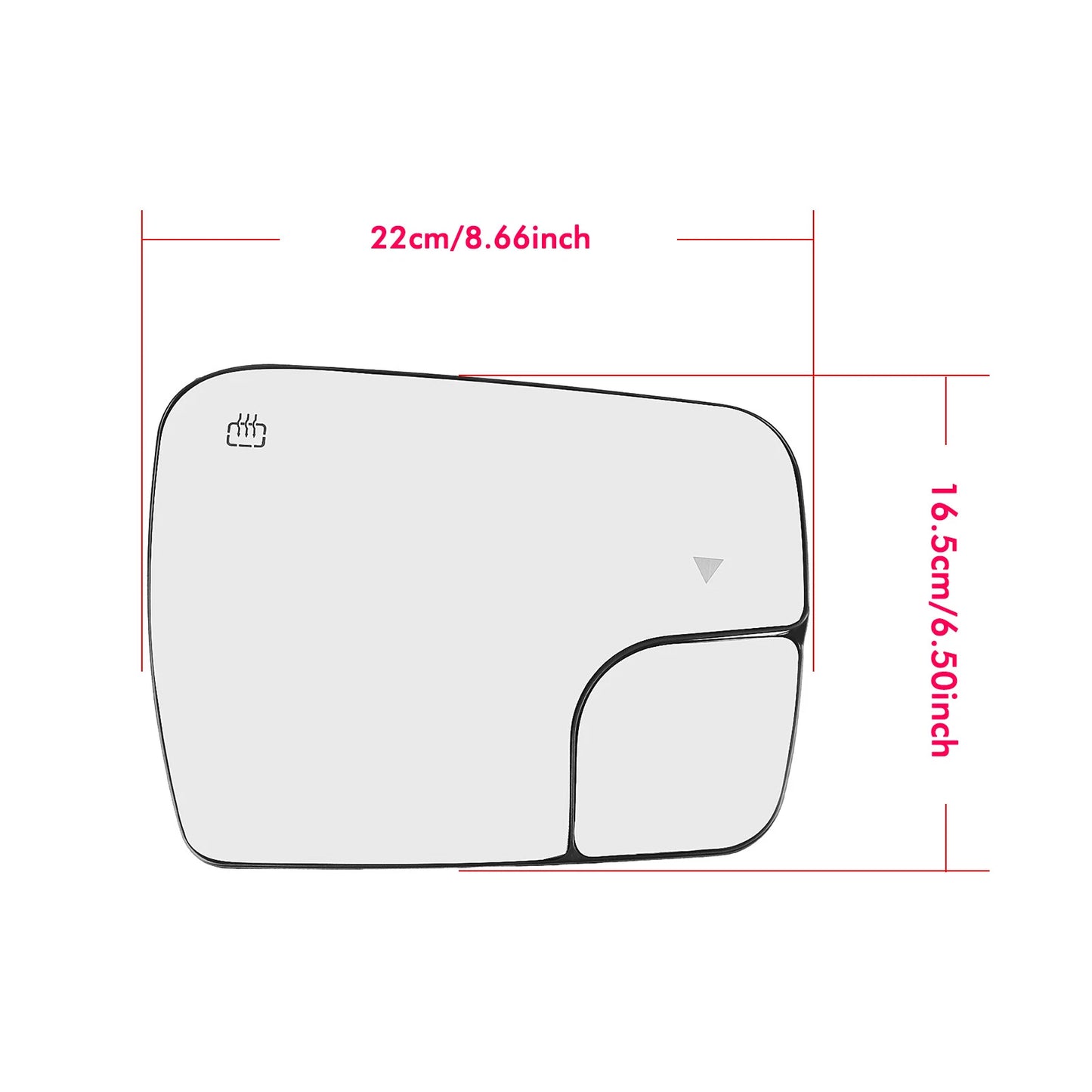 Left Mirror Glass w/Backing Plate for Dodge Ram 1500 (2002-2023)