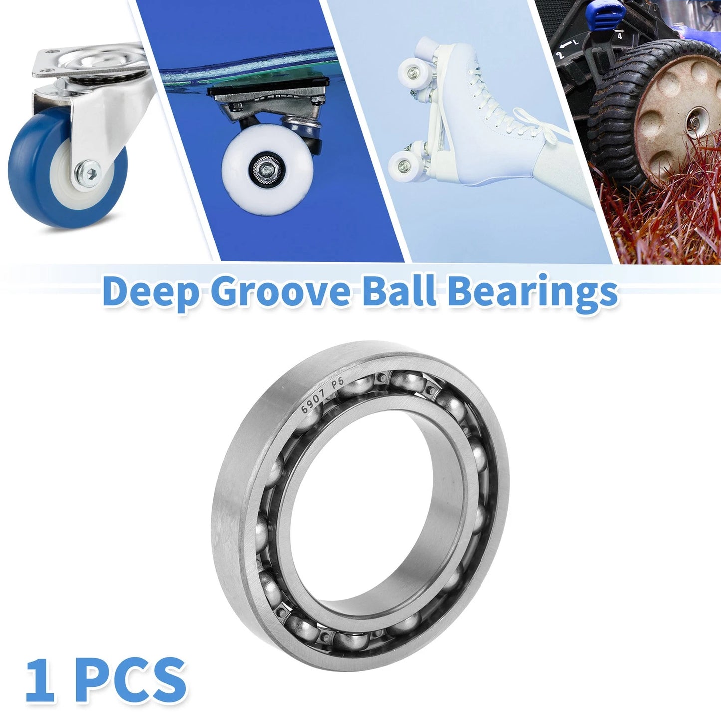 35x55x10mm Deep Groove Ball Bearings for Scooter Skateboard