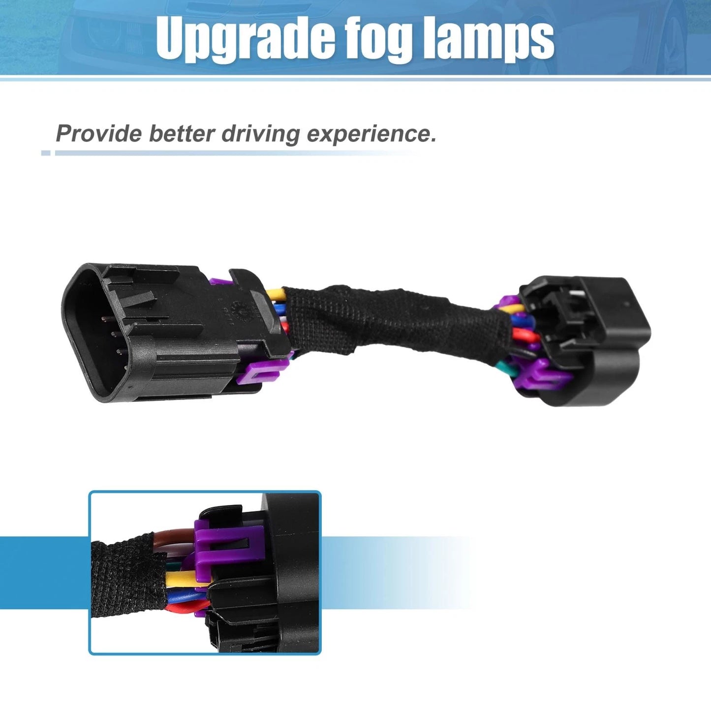 DRL Daytime Running Light Fog Light Adapter Harness for Chevy Camaro (2010-2015)