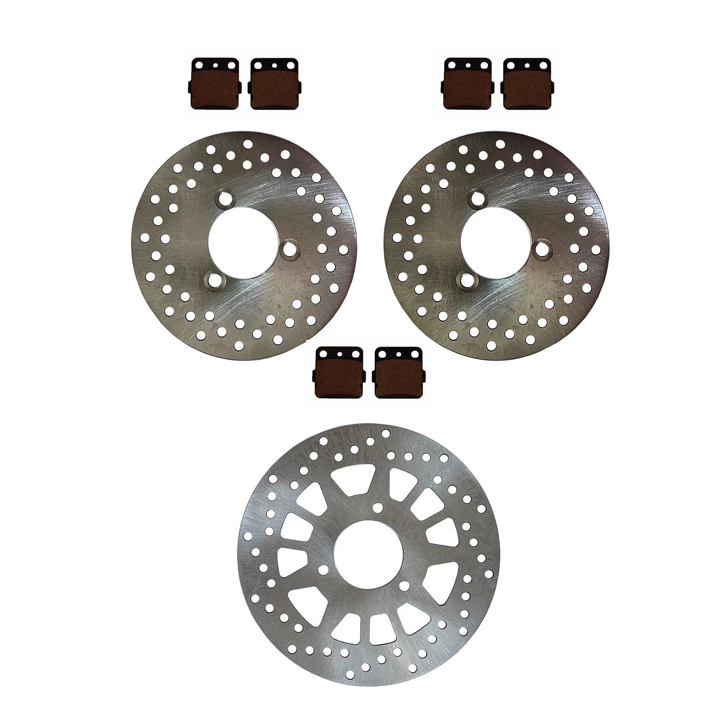 Front & Rear Disc Rotors & Pads for Honda TRX250X Fourtrax (1987-1992)