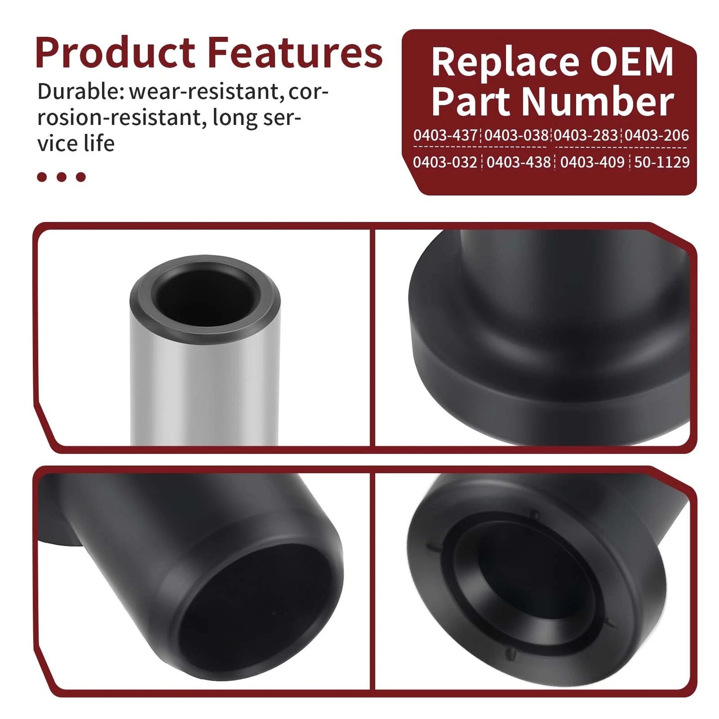 Rear Suspension A-Arm Bushing Kit for Arctic Cat Prowler 550/650/700/1000