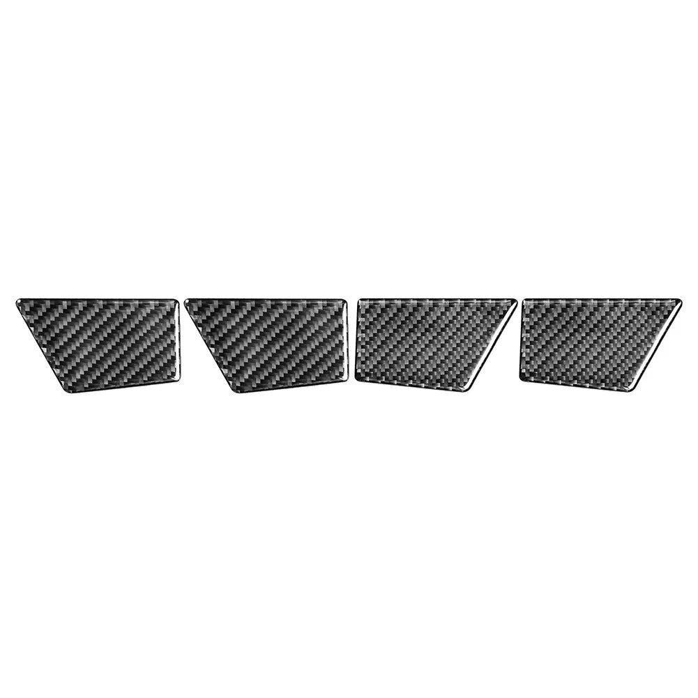 4 x Door Handle Bowl Panel Cover Trim for Ford Mondeo (2013-2019) Carbon Fiber Black
