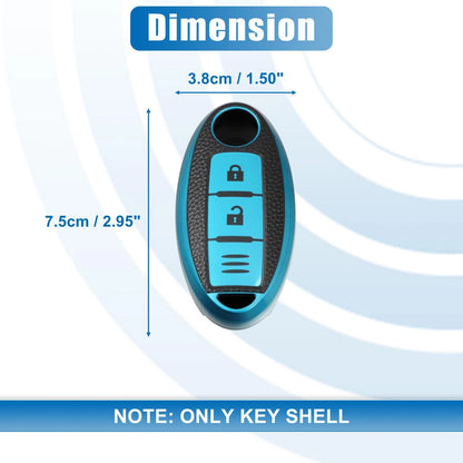 Key Fob Case for Nissan Sentra (1986-1987) Silicone Blue