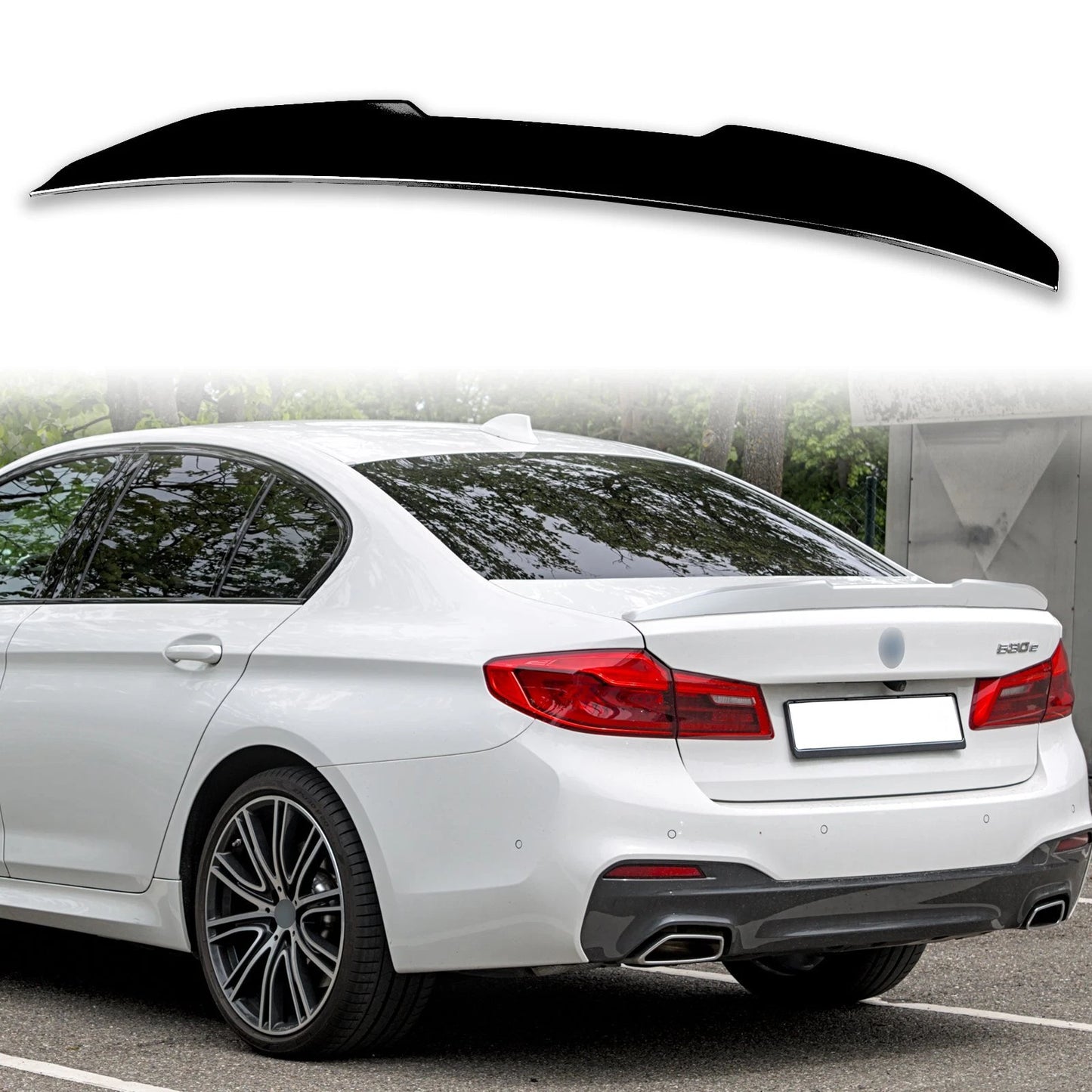 ABS Boot Spoiler for BMW 5 Series G30 (2017-2023) Black Sapphire