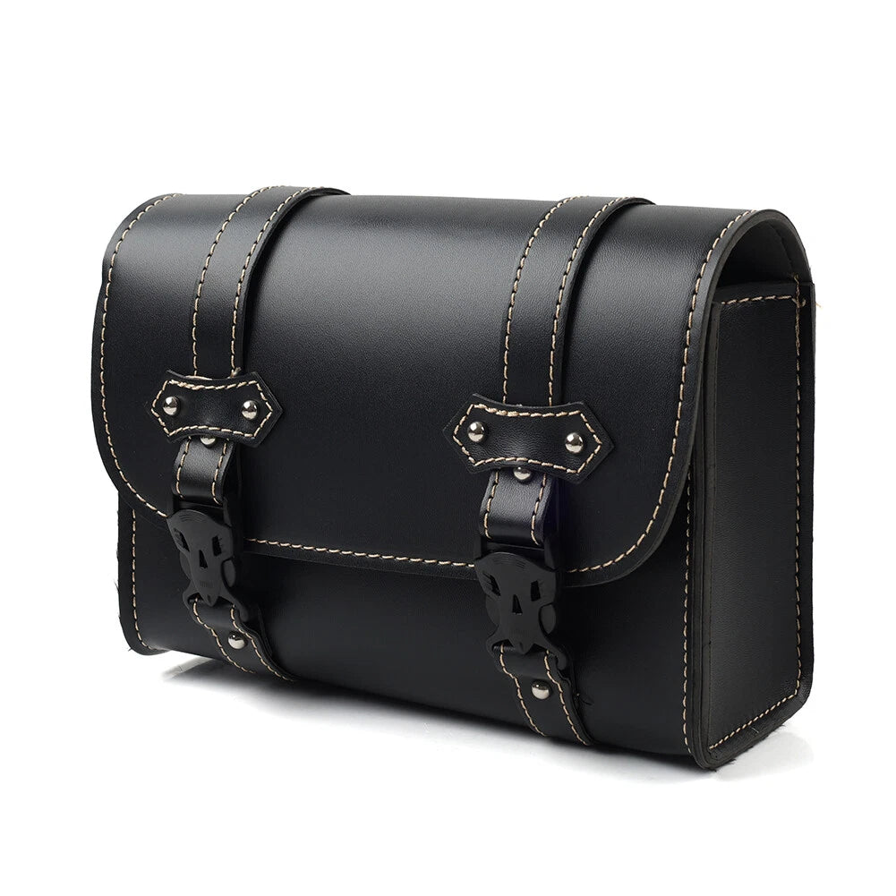 Black Motorcycle Universal Tool Bag Side Storage Saddle Bag Pouch