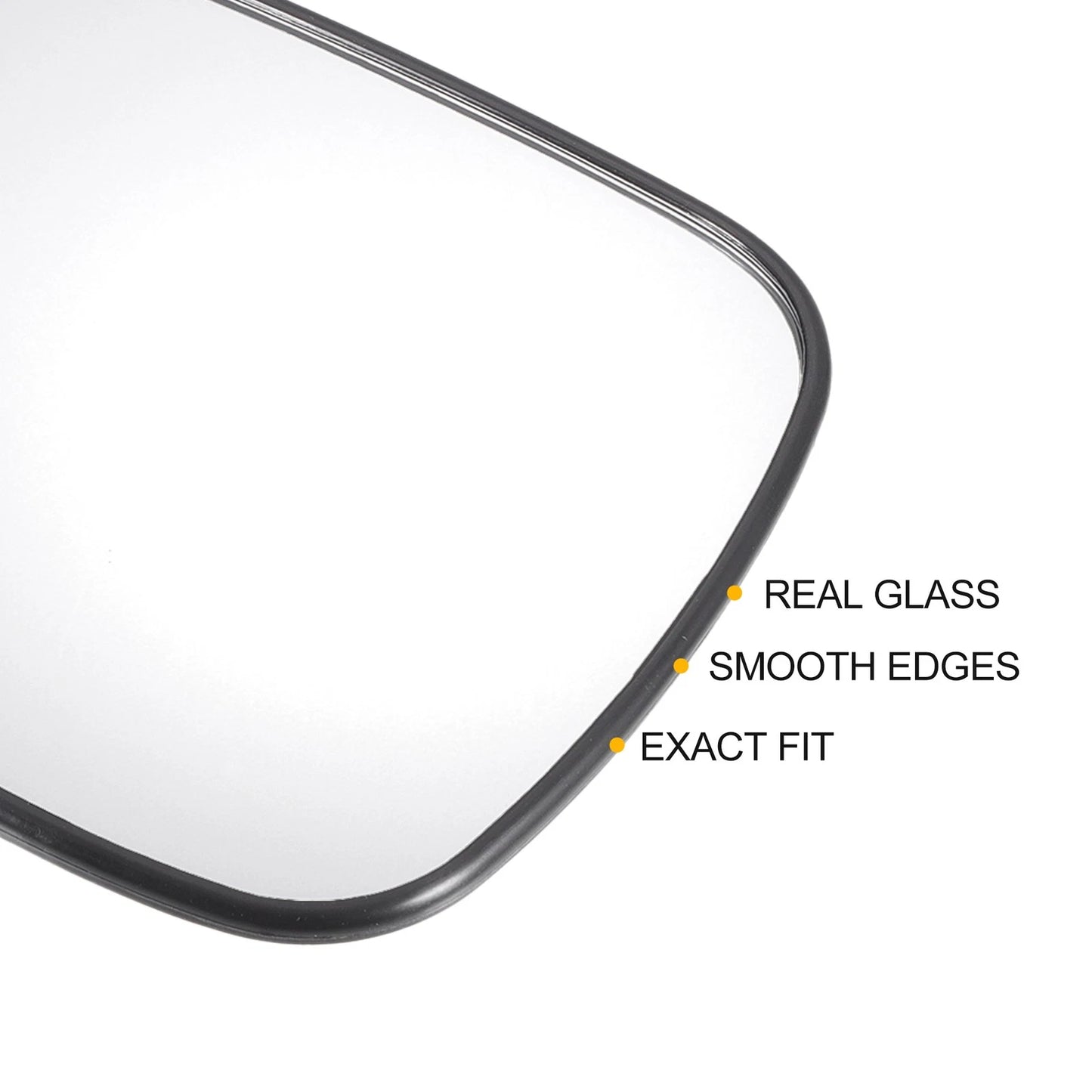 Left Side White Mirror Glass w/ Back for Honda Accord (2003-2007)