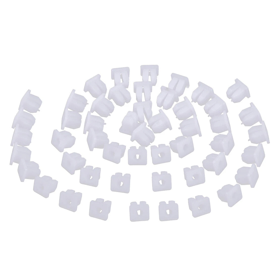 50pc Car Nut Screw Clips for Automotive Headlight Bumper Trim Retainers