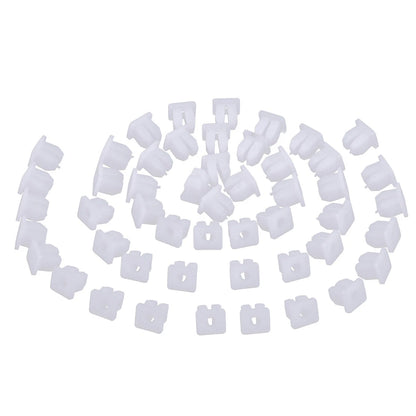 50pc Car Nut Screw Clips for Automotive Headlight Bumper Trim Retainers