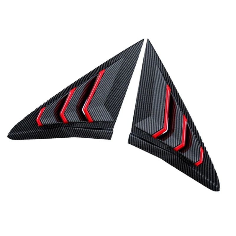 Carbon Fiber Side Window Louver Covers for Honda Civic 10th (2016-2021)