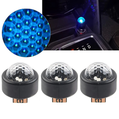 LED Car Interior Lighting Kit Multi Color 3 x Lamps for Universal Models