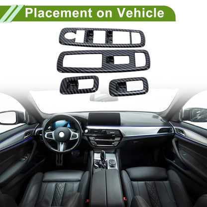 4 x Window Switch Bezel Cover for Dodge Ram