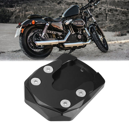 Set Motorcycle Kickstand Side Stand Pad Black for Yamaha YZF-R15 (2017–2022)