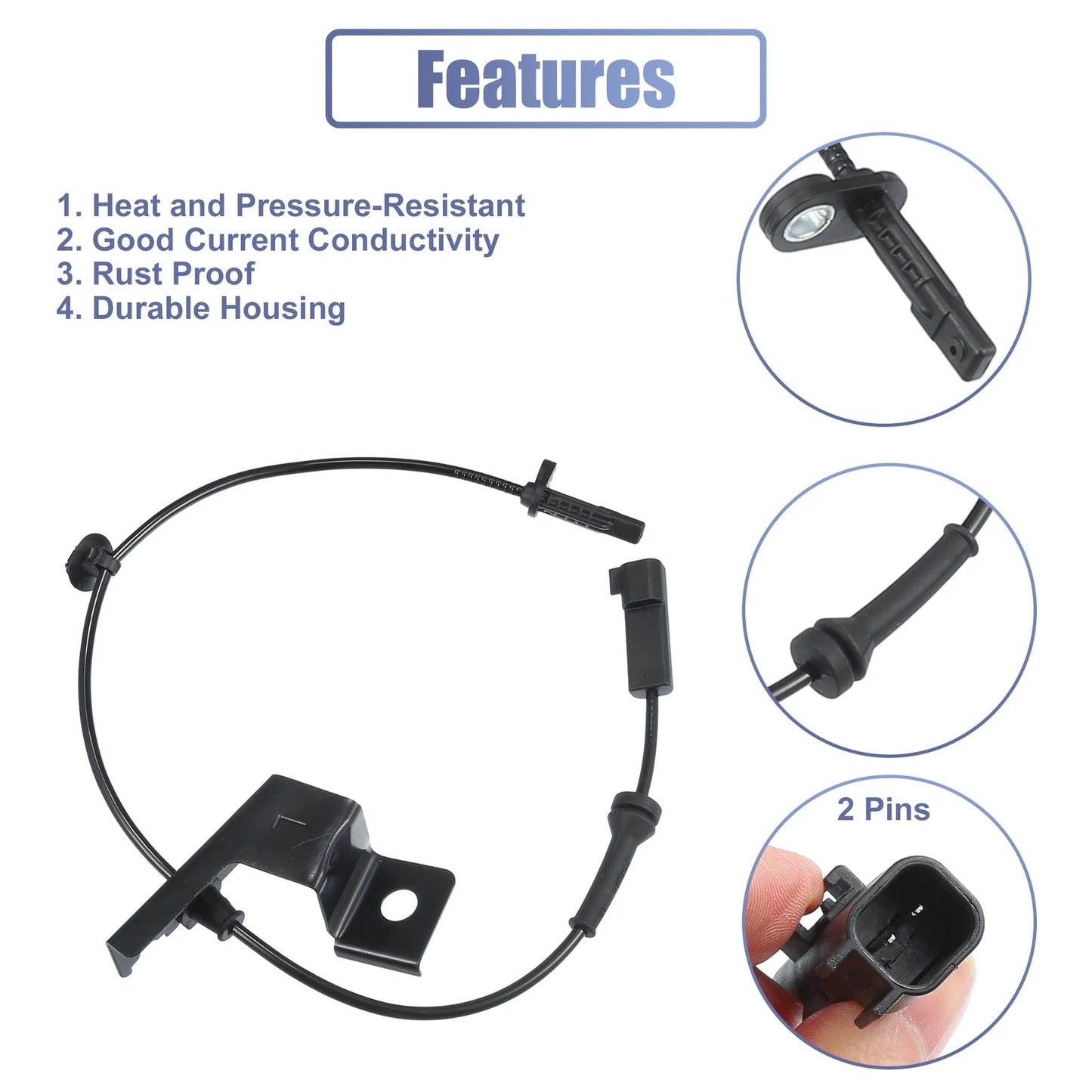 Front Left ABS Wheel Speed Sensor for Ford Fusion (2013-2020)