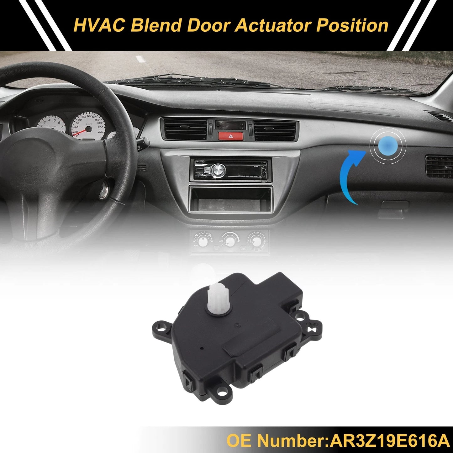 Heater Blend Door Actuator for Ford Mustang (2011-2014)