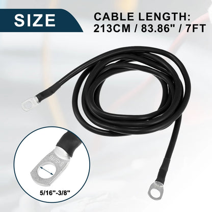 Cable 5/16-3/8 7ft Marine Battery Inverter Wire for Car
