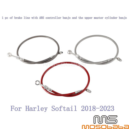 25.5" Brake Line w/ABS Controller for Harley Softail Street Bob (2018-2020)