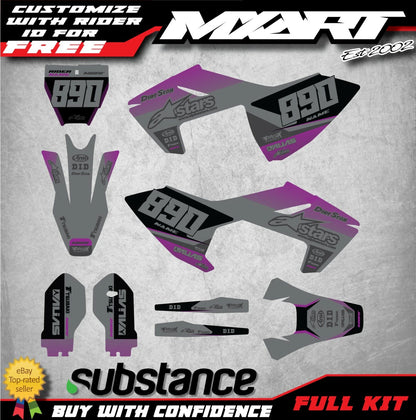 Custom Graphic Kit for Husqvarna TC 85 CARVE Style Stickers (2018-2021)