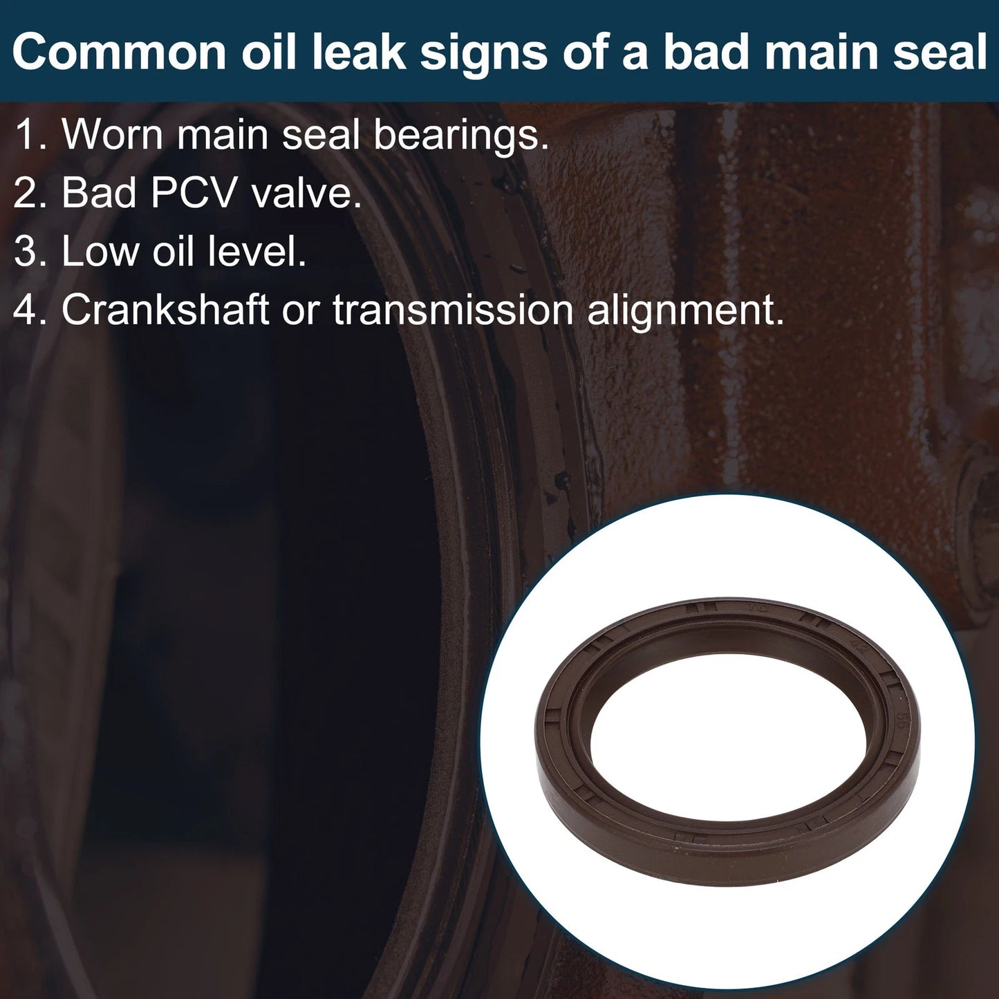 Front Crankshaft Oil Seal for Chevrolet Equinox Malibu