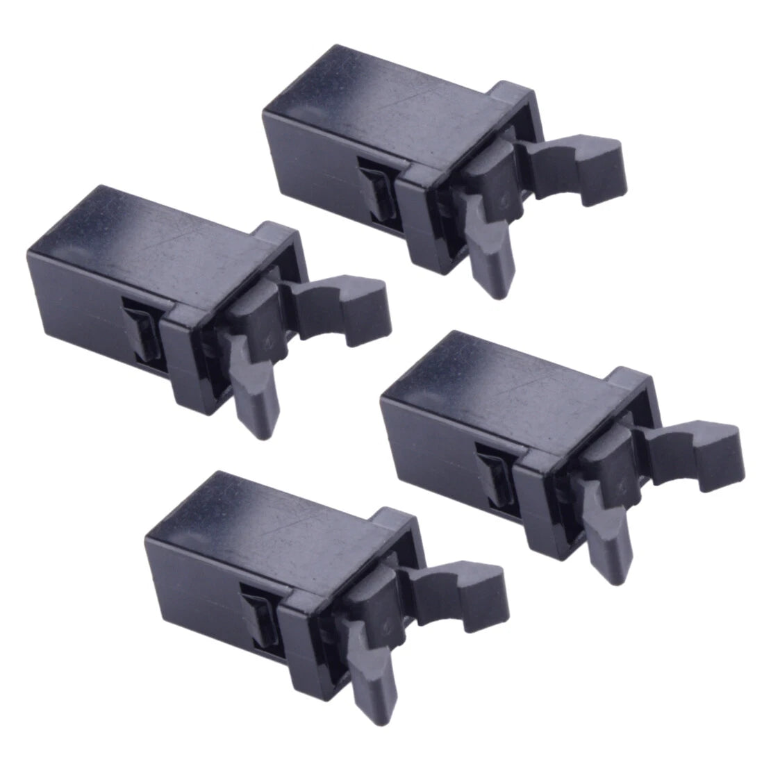 4x Black Car Sunglasses Holder Overhead Console Trash Storage Box