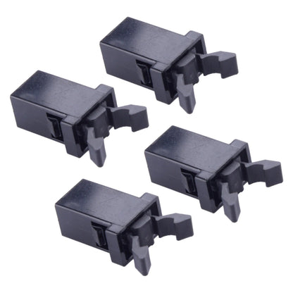 4x Black Car Sunglasses Holder Overhead Console Trash Storage Box