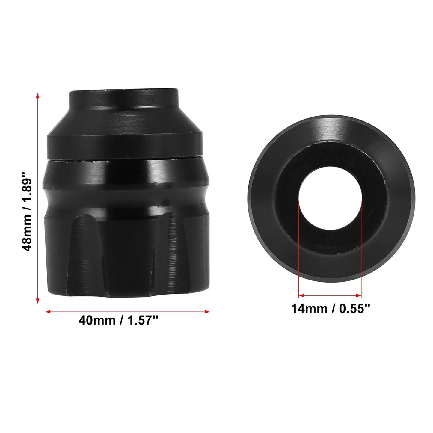 Pair Motorcycle Front Fork Frame Sliders Pad Protector Caps Crash Pad