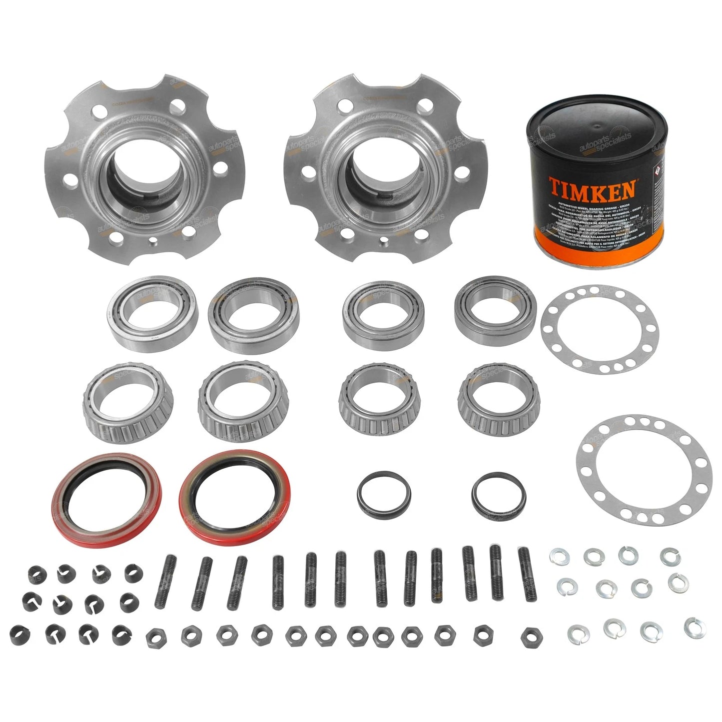 Rear Hub Kits Wheel Bearings + Grease for Toyota FZJ75/HZJ70/HZJ73/HZJ75 (1990–1999)