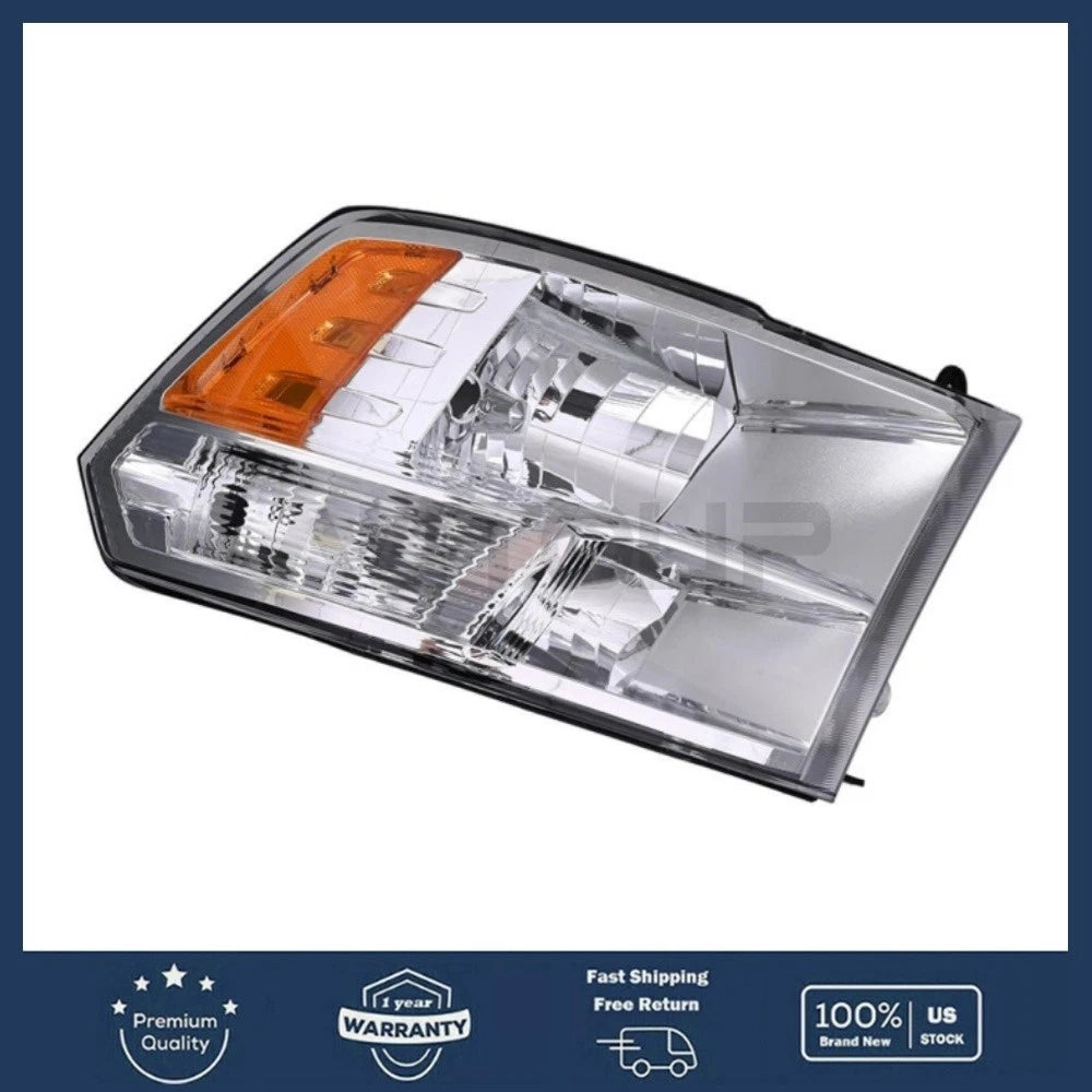 Chrome Quad Headlight Passenger Side RH for Dodge Ram (2009–2018)