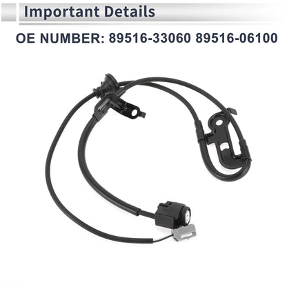 ABS Wheel Speed Sensor for Toyota Camry (2010-2011) - 1 x Rear Left Sensor