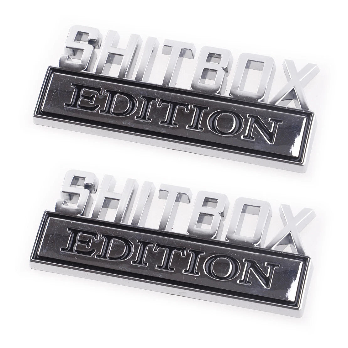 SHITBOX EDITION Emblems Decals Badges Stickers for Universal Car Truck