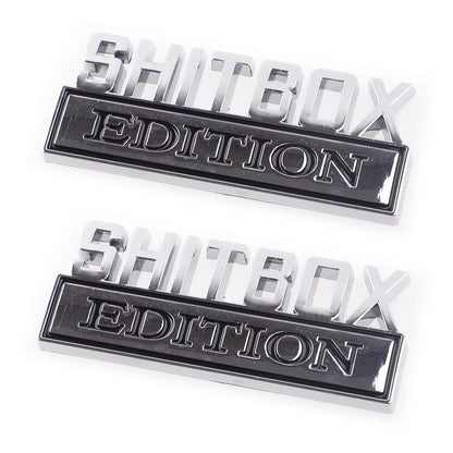 SHITBOX EDITION Emblems Decals Badges Stickers for Universal Car Truck
