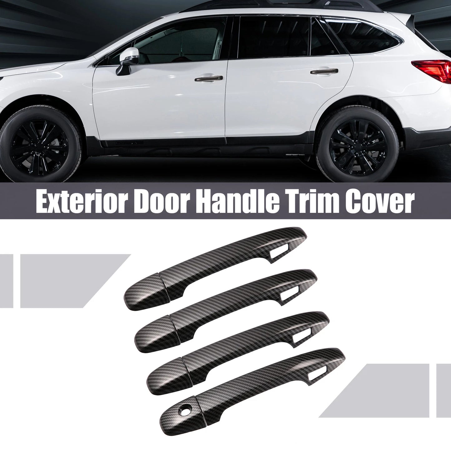 4 x Exterior Door Handle Covers for Subaru Outback Legacy WRX Forester (2015-2022)