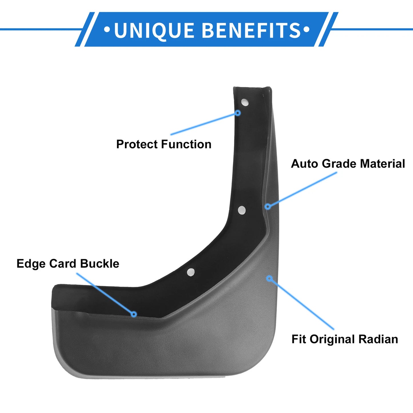 Mud Flap Splash Guards for Ford Kuga (2013-2019)