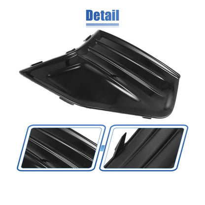 Front Left Fog Light Grille Cover for Ford Fusion (2019-2020) Gloss Black