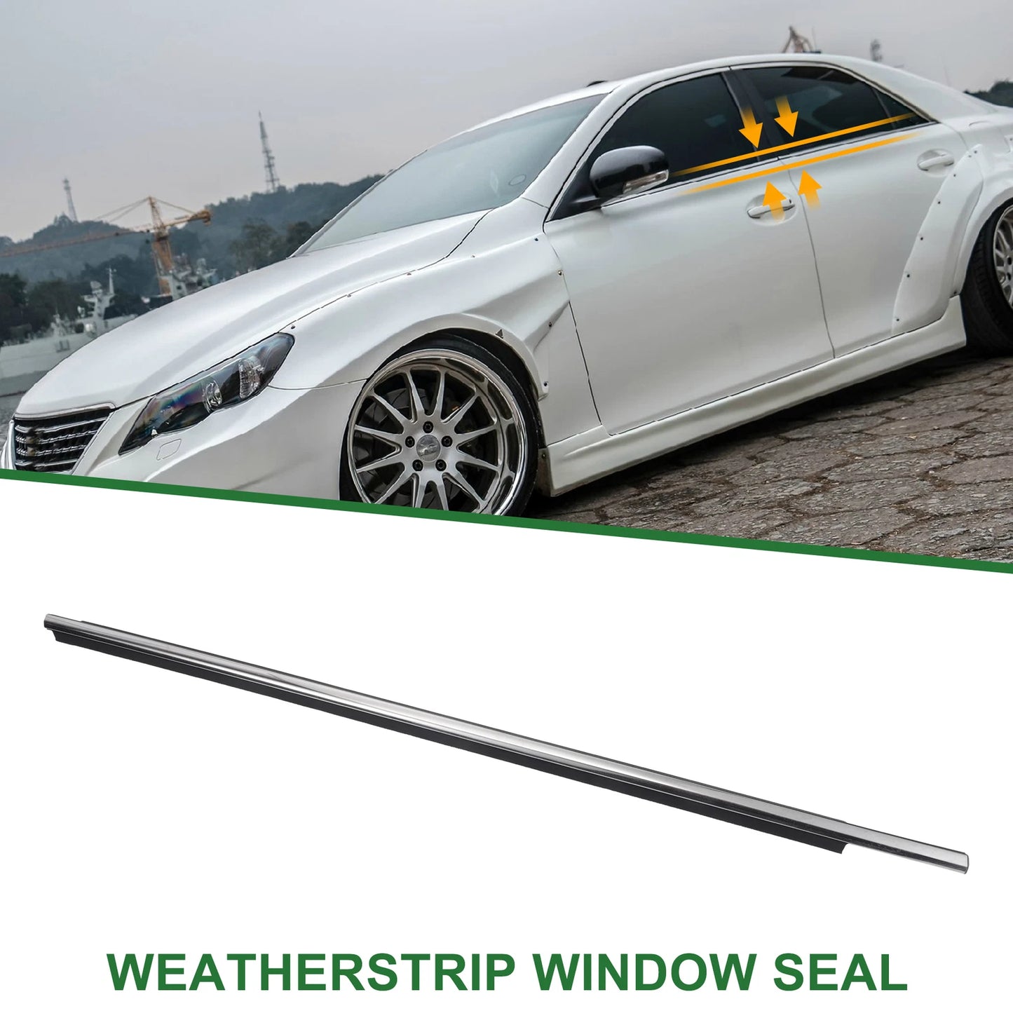 Front Right Weatherstrip Window Seal for Toyota REIZ (2010-2017)