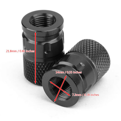 Aluminium Anti-Theft Valve Caps for Car Motorcycle Bike