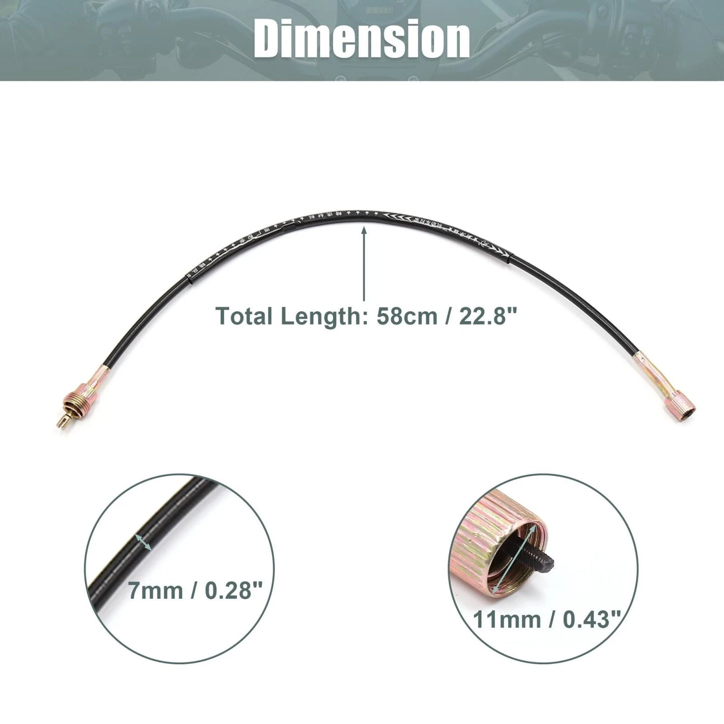 Tachometer Cable Line Wire for Suzuki GN125