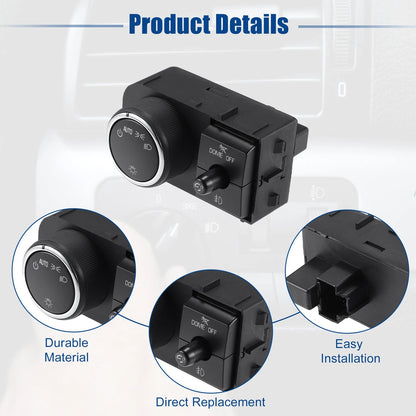 Headlight Switch Replacement for Chevrolet Avalanche (2002-2013)