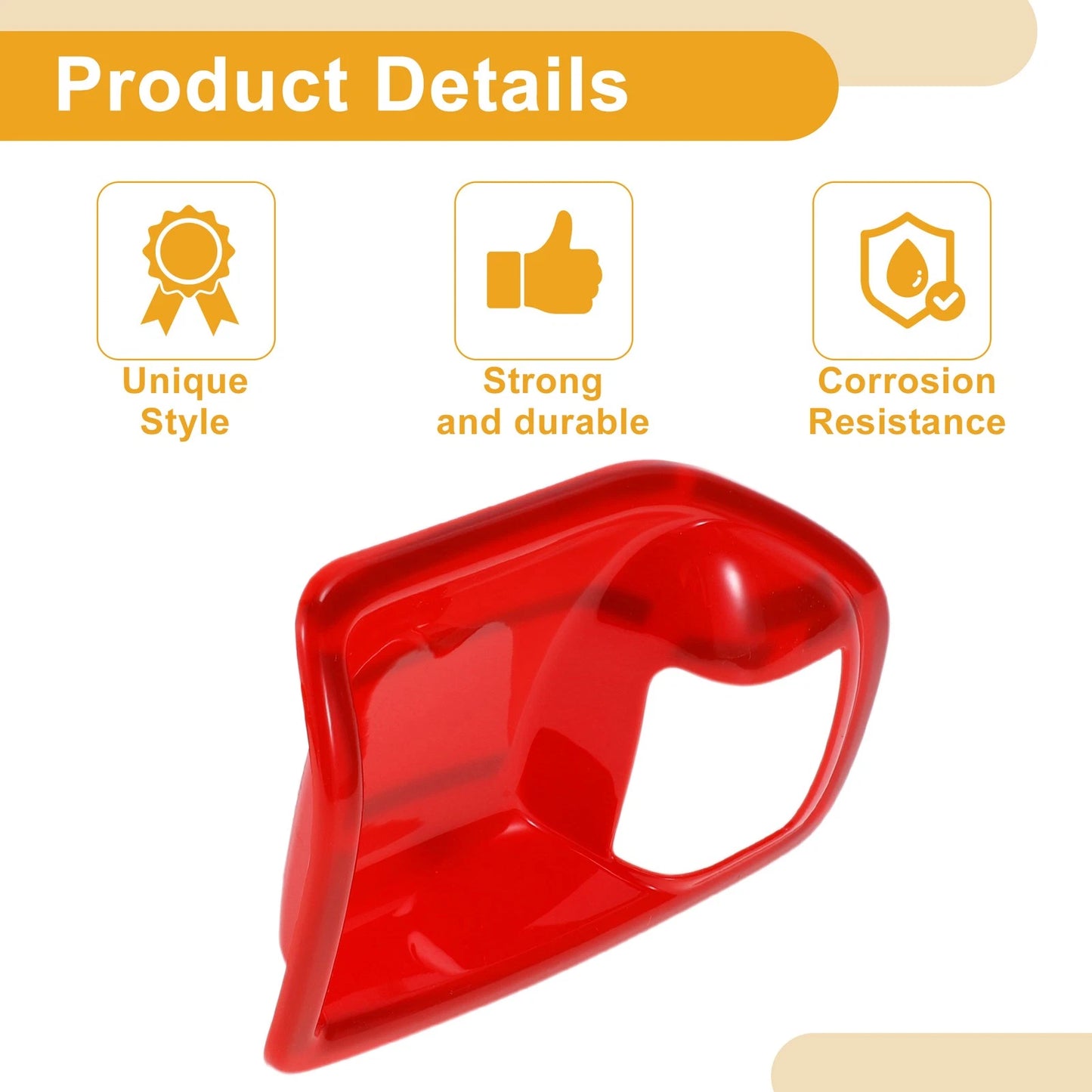 Interior Door Handle Bowl Cover Trim for Jeep Wrangler JK (2011-2017) Red