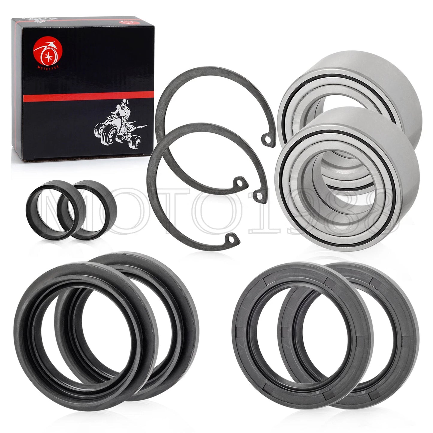 Heavy Duty Front Wheel Bearings Seals for Honda Foreman TRX400FW/TRX450 ES 4X4