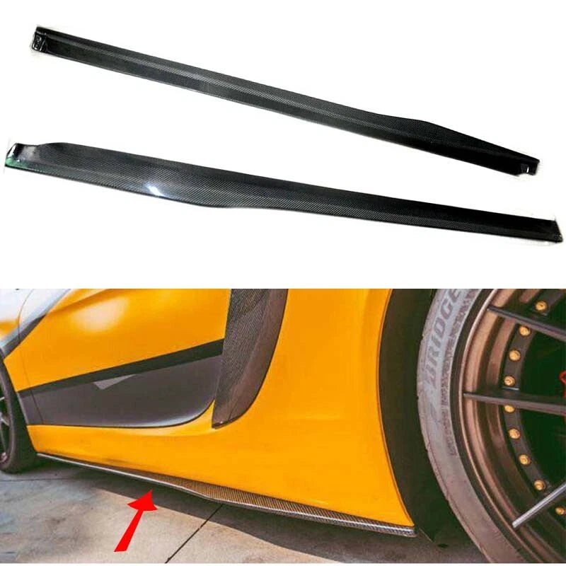Real Carbon Fiber Side Skirt Extension for Porsche Boxster Cayman 981 2013-2016