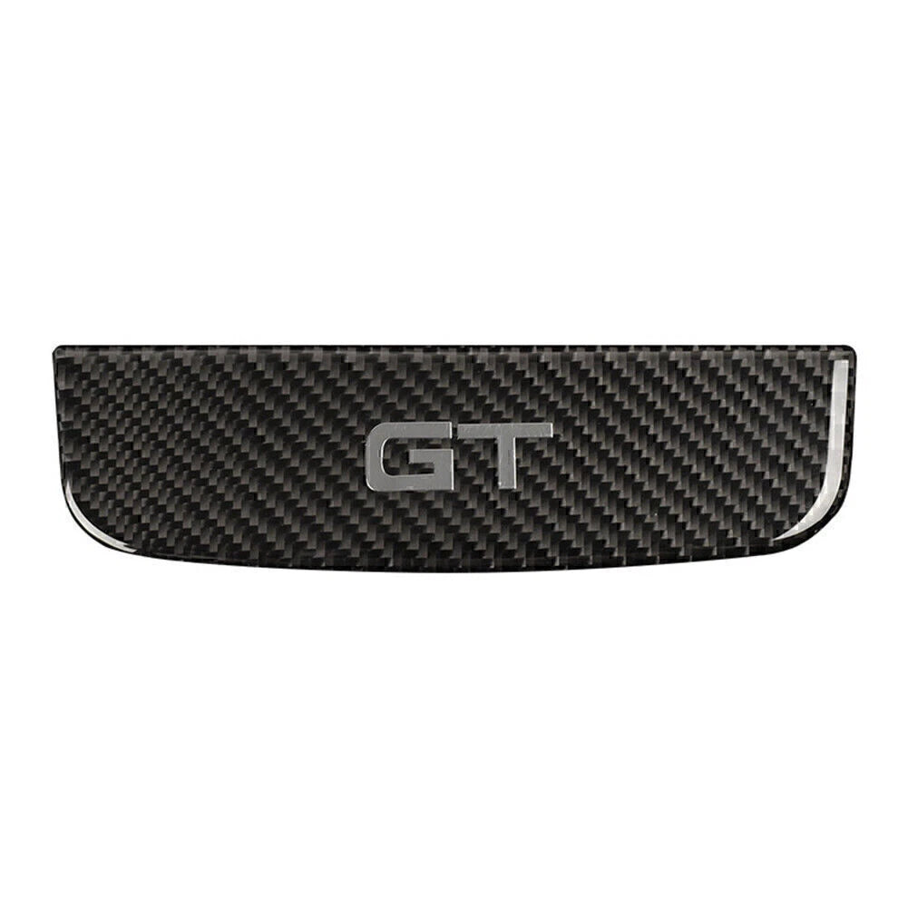 Carbon Fiber Interior Storage Box Trim Cover for Ford Mustang (2015-2019)