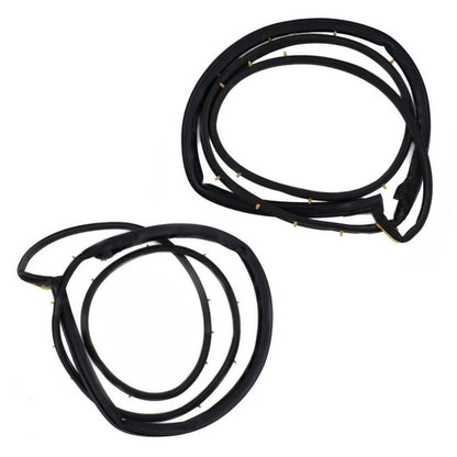 Pair Rear Door Rubber Weatherstrip RL+RR Fits Honda Civic EG 4D Sedan 1992-95